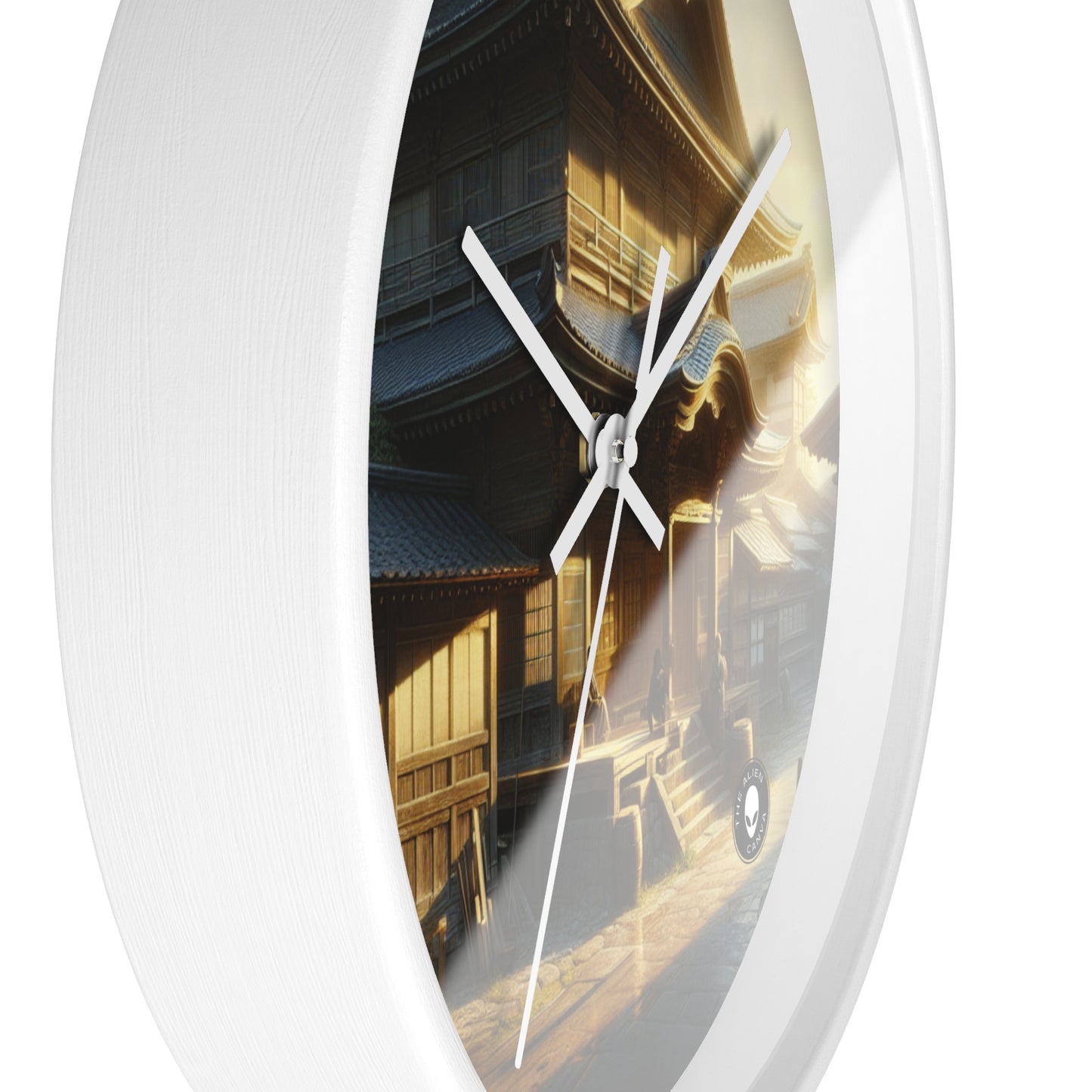 "Golden Hour Bliss: Photographic Realism Landscape" - The Alien Wall Clock Photographic Realism