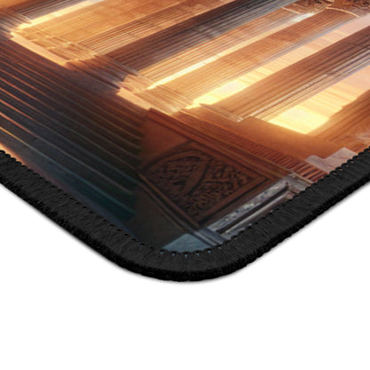 "Cálido resplandor del templo griego" - The Alien Gaming Mouse Pad Estilo neoclasicismo