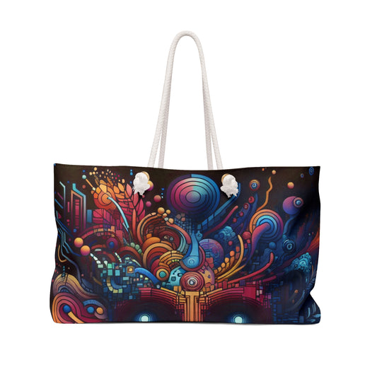 "Enchanted Forest: A Digital Art Masterpiece" - The Alien Weekender Bag Digital Art