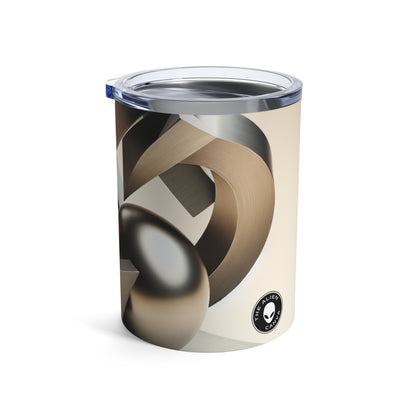 "Harmony in Nature: A Modernist Interpretation" - The Alien Tumbler 10oz Modernist Sculpture