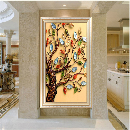 5D diamond painting fortune tree