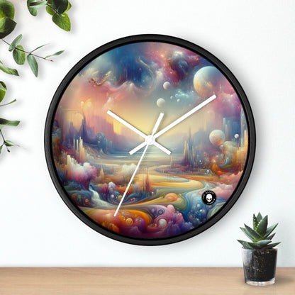 « Délices du paysage onirique : une peinture surréaliste » – L'horloge murale Alien