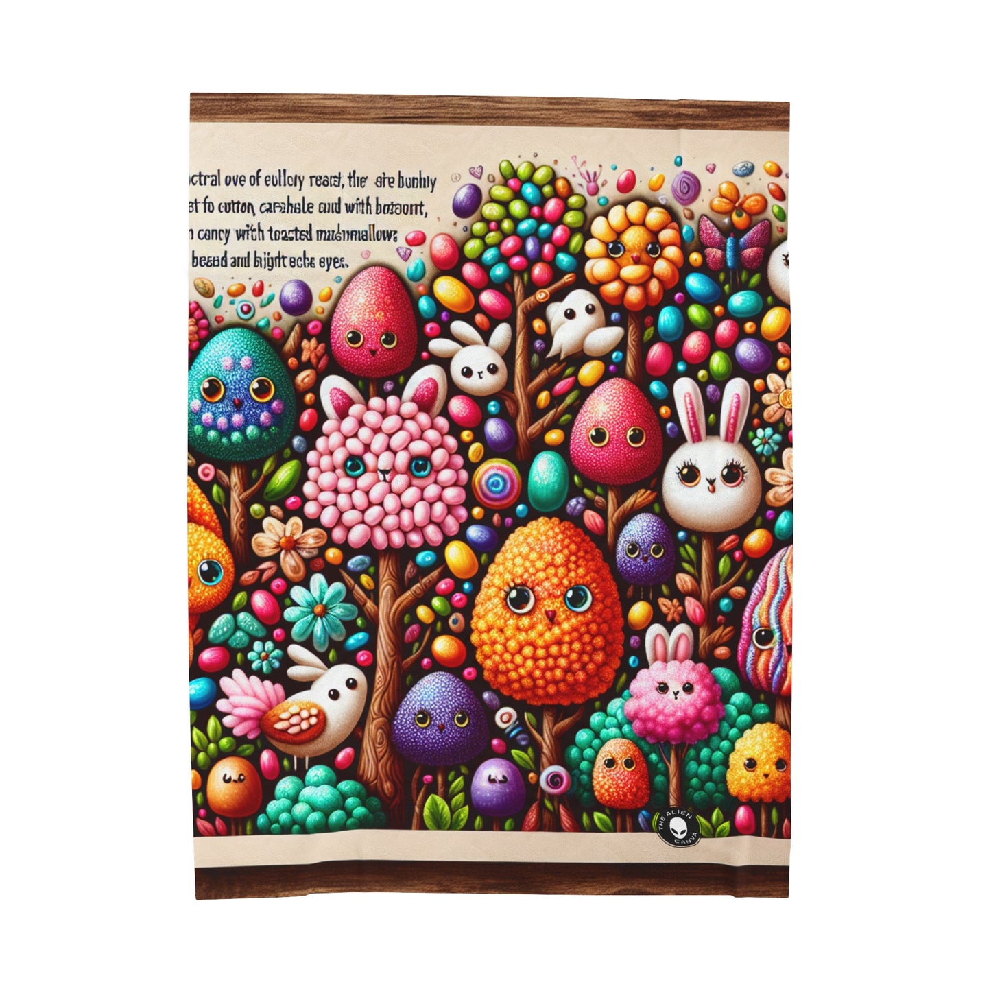 "Jellybean Forest Fantasy" - The Alien Velveteen Plush Blanket