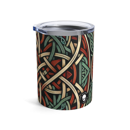 "Majestic Celtic Vision: A Mesmerizing Artwork Inspired by the Cliffs of Moher" - The Alien Tumbler 10oz Celtic Art