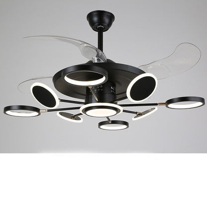 Nordic Ceiling Fans With LED Light Remote Control Ceiling