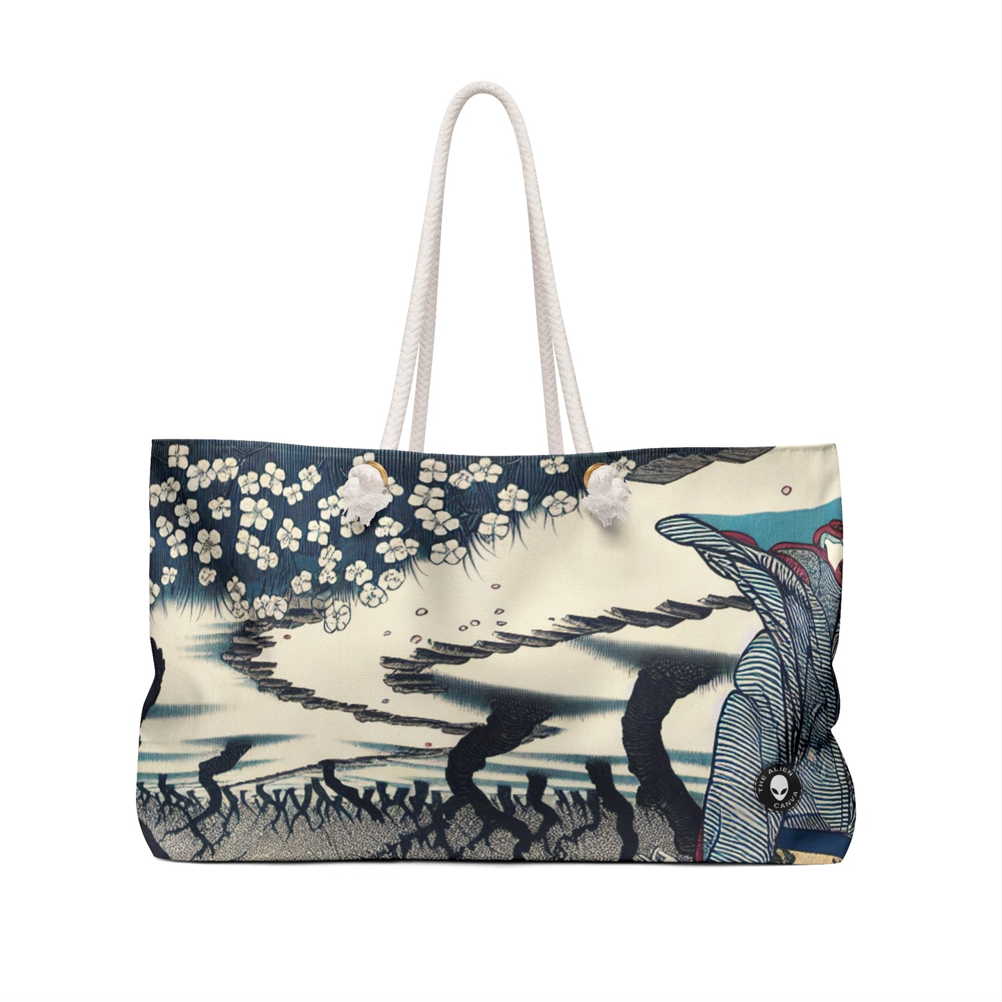 "Blossoming Sky" - The Alien Weekender Bag Ukiyo-e (Japanese Woodblock Printing)