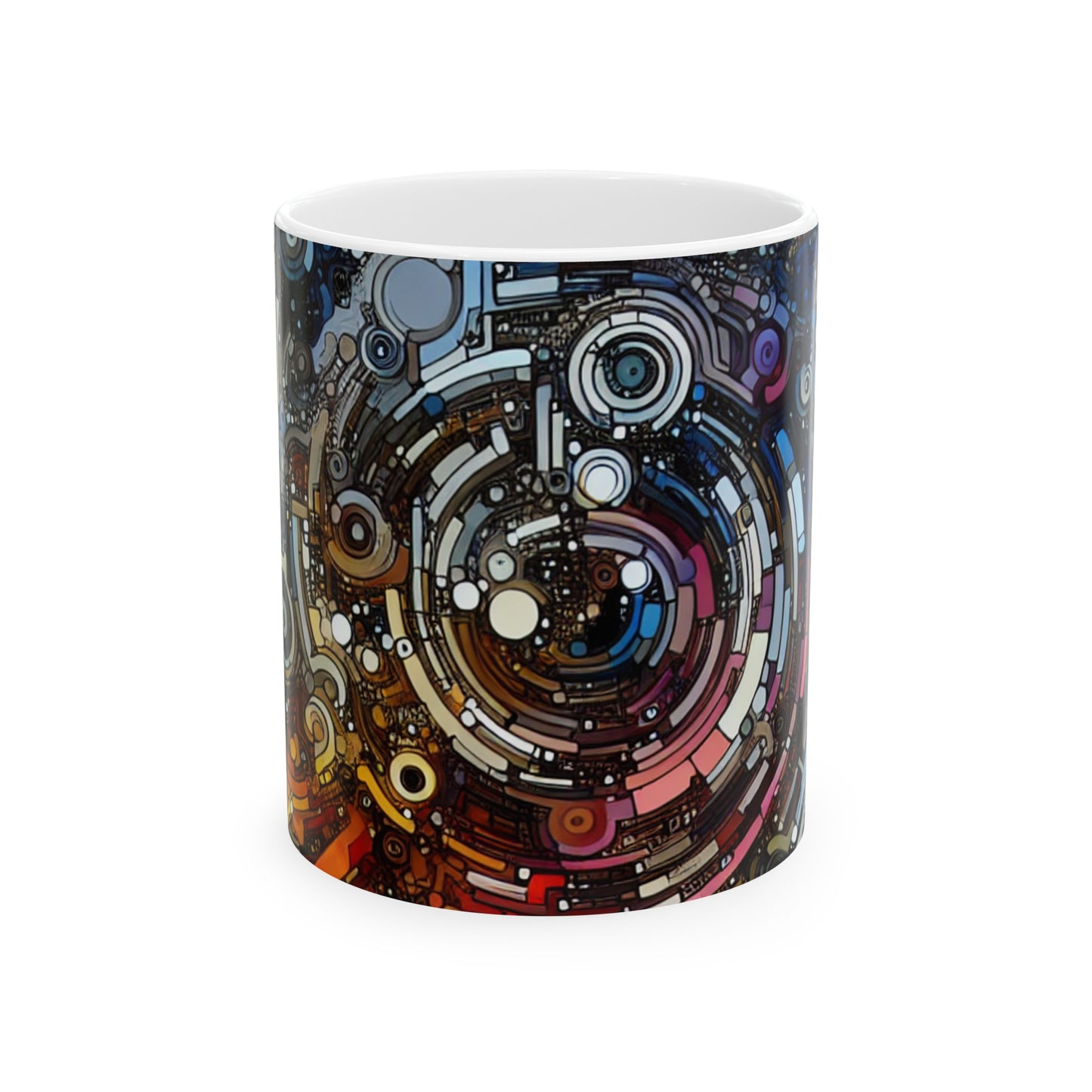 "Deconstructing Power: A Post-structuralist Exploration of Language" - The Alien Ceramic Mug 11oz Post-structuralist Art