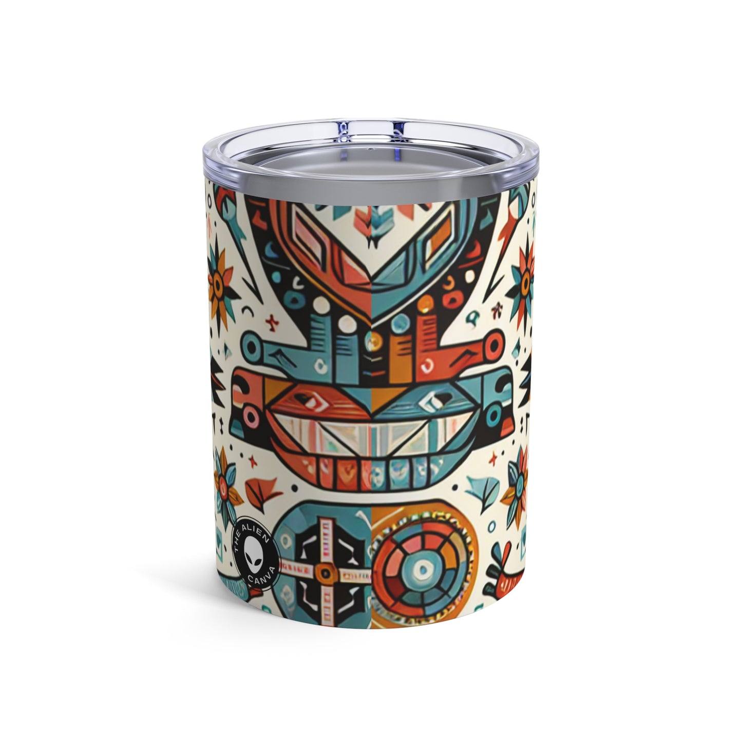 "Nature's Wisdom: An Indigenous Tribute" - The Alien Tumbler 10oz Indigenous Art