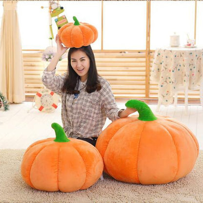 S M L Plush Cushion Plush Toy Halloween Pumpkin Shape Pillow Cushion Halloween Gift Soft Decor Home Decoration Cushion