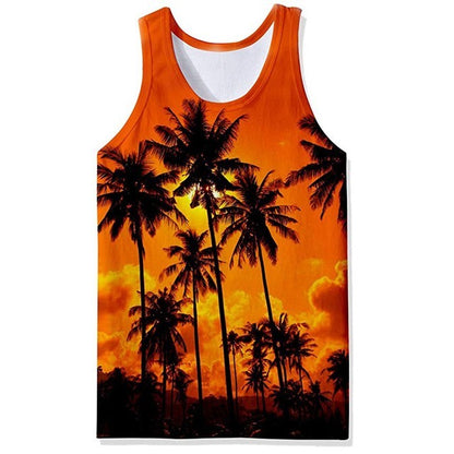 Summer Men's Tank Top Musculation D Printed Bodybuilding