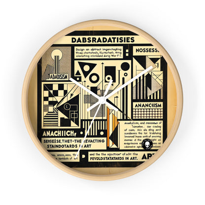 "Dadaist Dreamscape : Un ensemble de collages numériques surréalistes" - L'horloge murale extraterrestre Dadaism