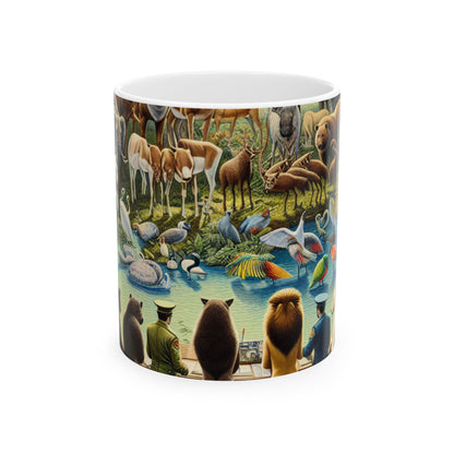 "United Wildlife: Guardianes de Gaia" - Taza de cerámica The Alien 11oz