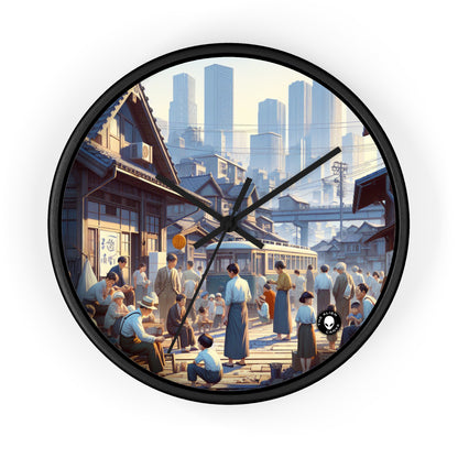 "Unity in Diversity: Community Garden" - The Alien Wall Clock Social Realism