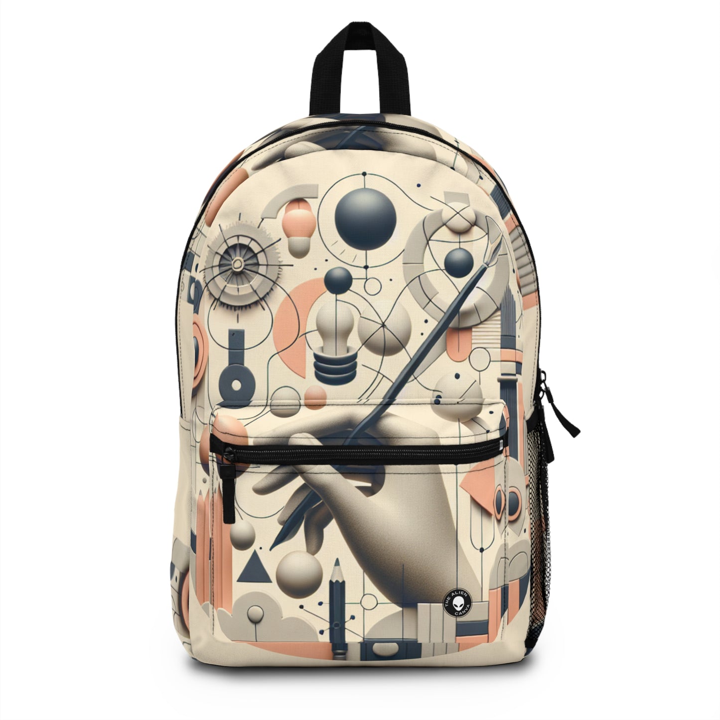 "Tech-Nature Fusion: An Artistic Exploration" - The Alien Backpack Conceptual Art