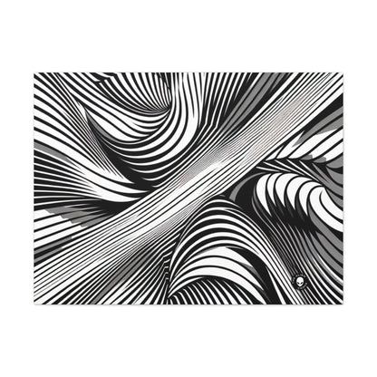 "Motion Embodied: Exploring Dynamic Illusion through Op Art" - The Alien Canva Op Art