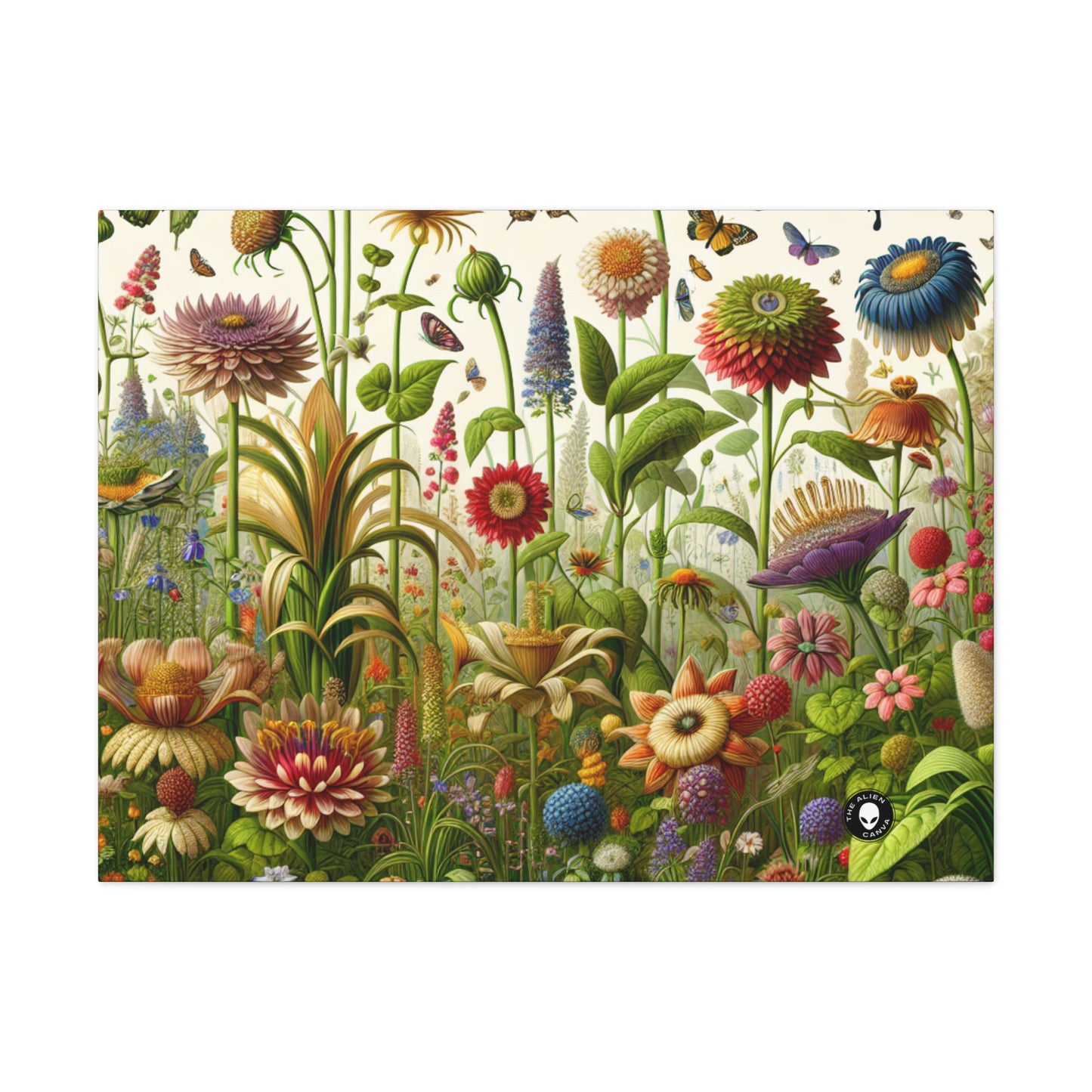 "Enchanted Garden: A Whimsical Scene" - The Alien Canva