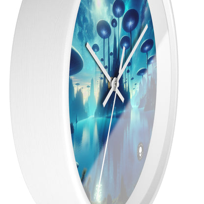 "Moonlit Mushroom Lake" - The Alien Wall Clock