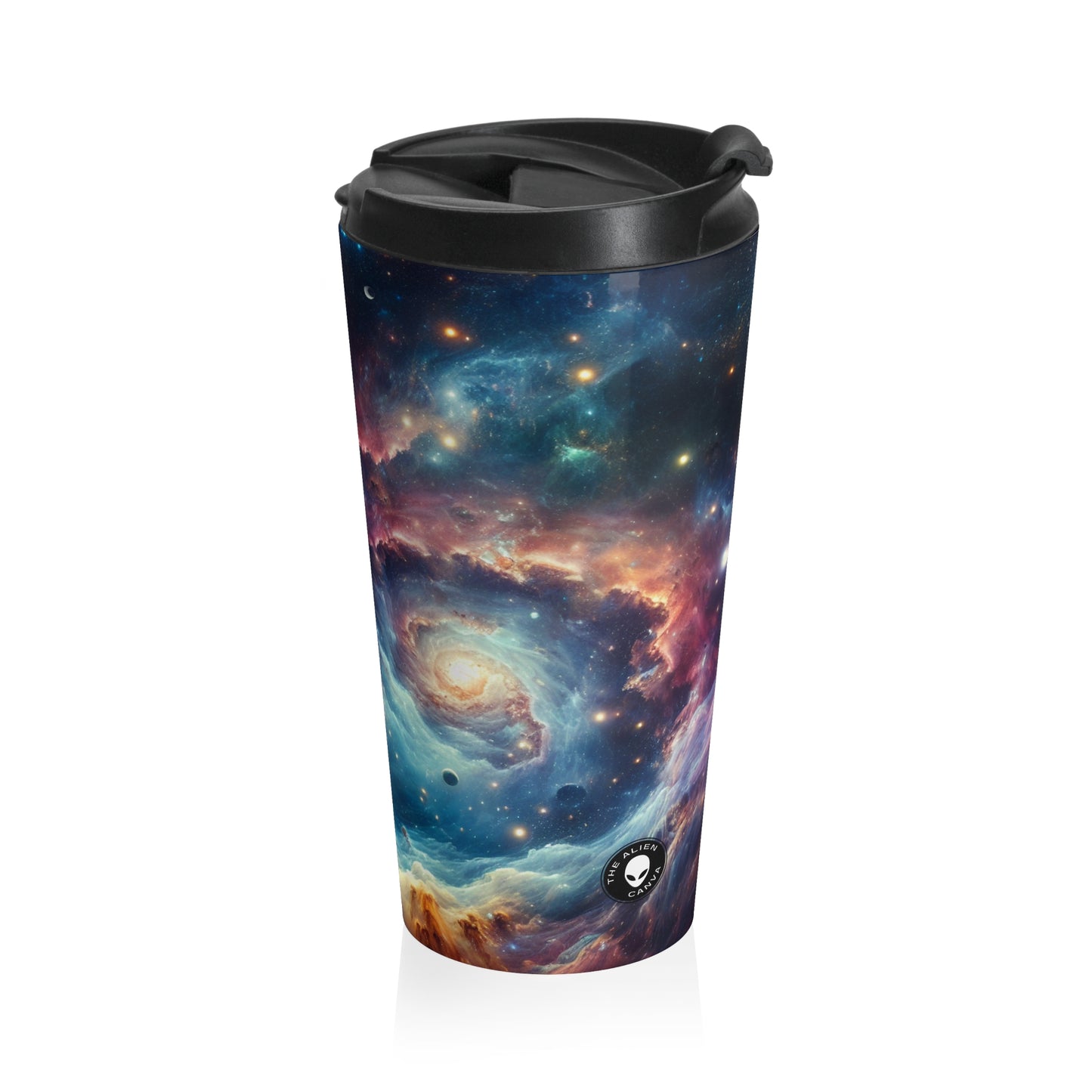 « Galactic Explorer » – La tasse de voyage en acier inoxydable Alien