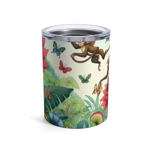 "Jugando a los monos en la jungla" - Vaso extraterrestre de 10 oz