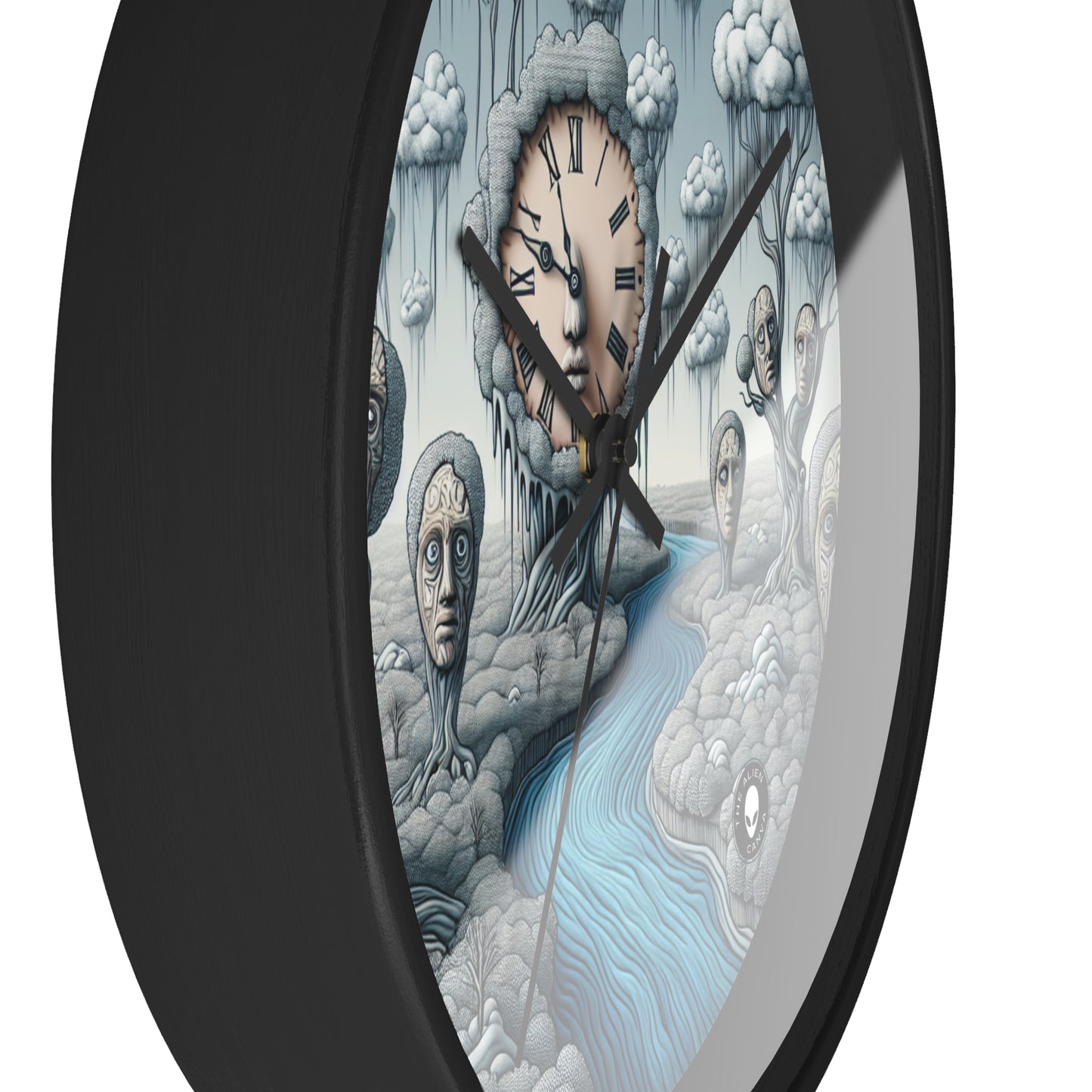 "Fantasy Wonderland: Where Time Bends and Trees Talk" - The Alien Wall Clock