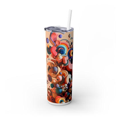 « Light Dance : une installation artistique interactive » - The Alien Maars® Skinny Tumbler with Straw 20oz Interactive Art