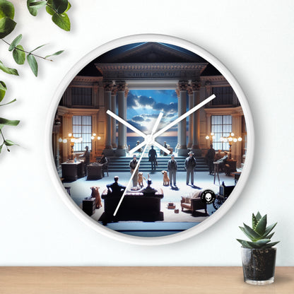 Title: "Ocean Symphony: A Photorealistic Ode to the Crashing Waves" - The Alien Wall Clock Photorealism