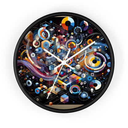 "A Geometric Moment In Time" - The Alien Wall Clock Digital Art