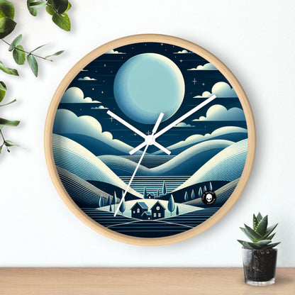 "Moonlit Haven" - The Alien Wall Clock