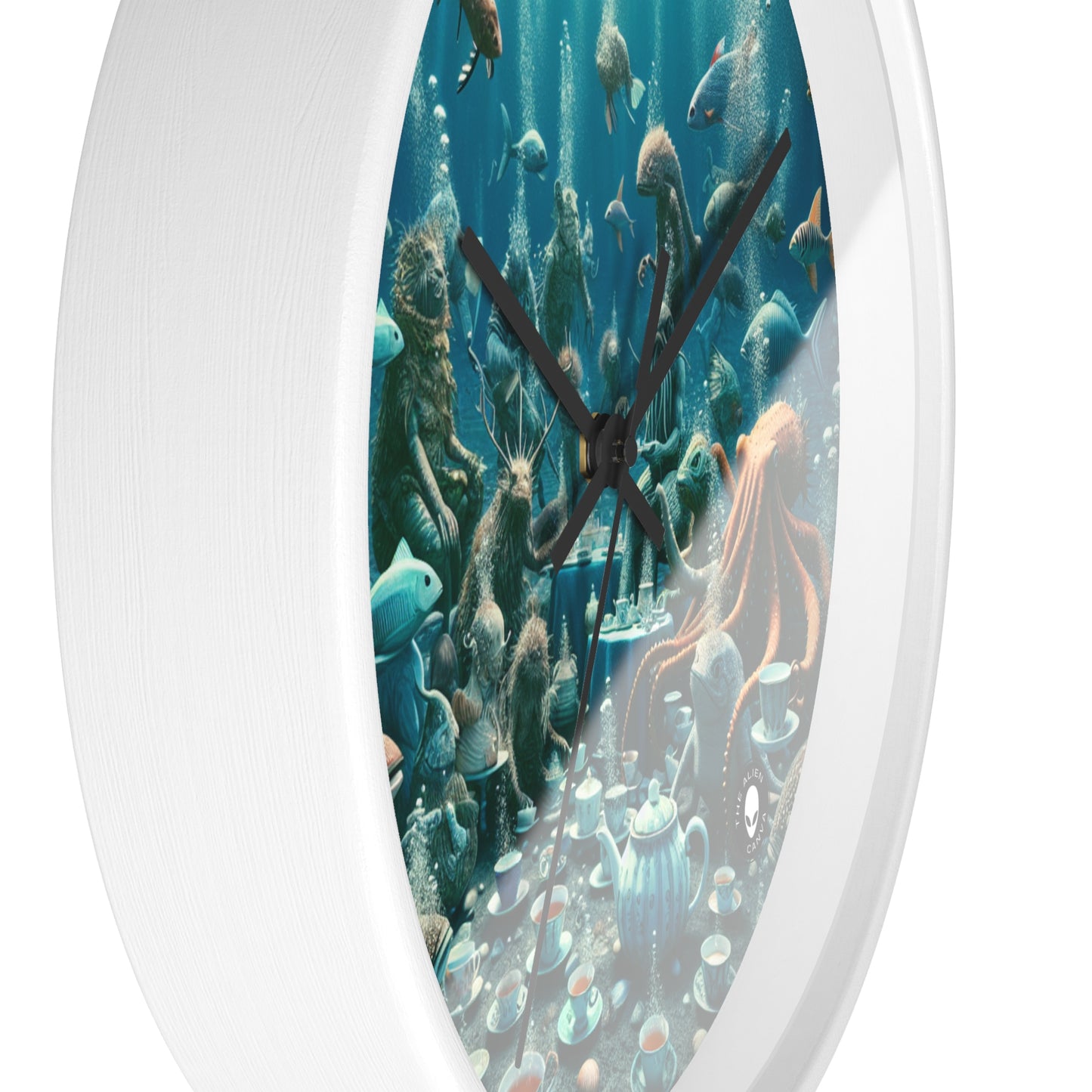 "Tea Time in the Deep Blue Sea" - The Alien Wall Clock