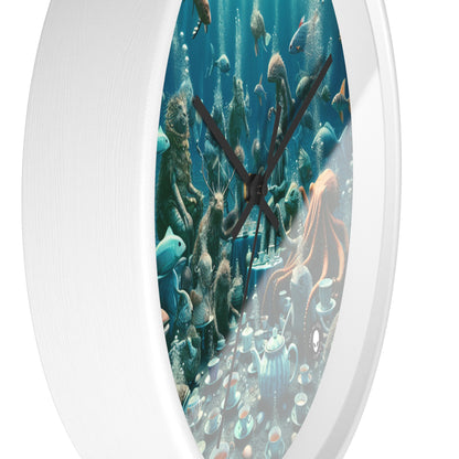 "Tea Time in the Deep Blue Sea" - The Alien Wall Clock