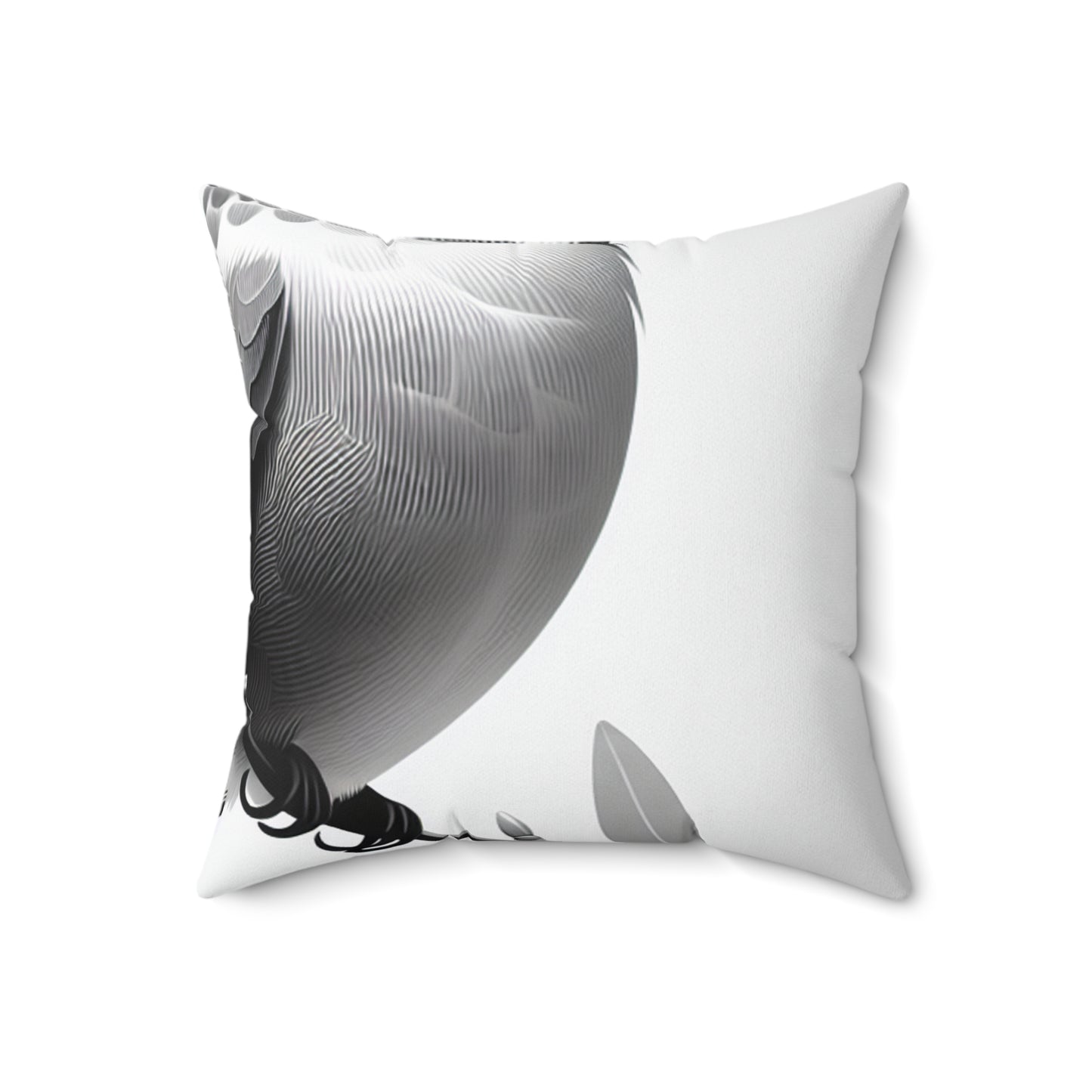 "A Melodic Moment" - The Alien Spun Polyester Square Pillow Minimalism Style