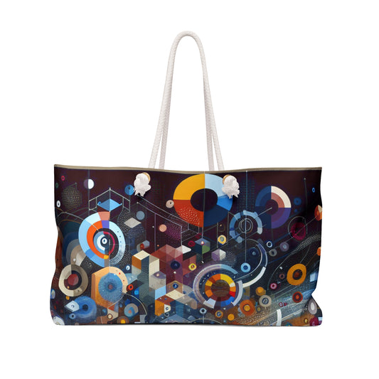 "A Geometric Moment In Time" - The Alien Weekender Bag Digital Art