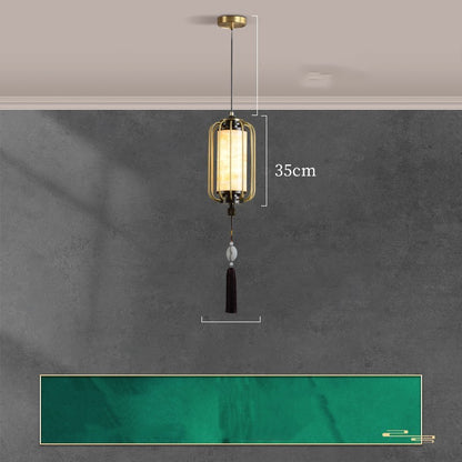 New Chinese Zen Bedroom Bedside Lamp Hanging Wire