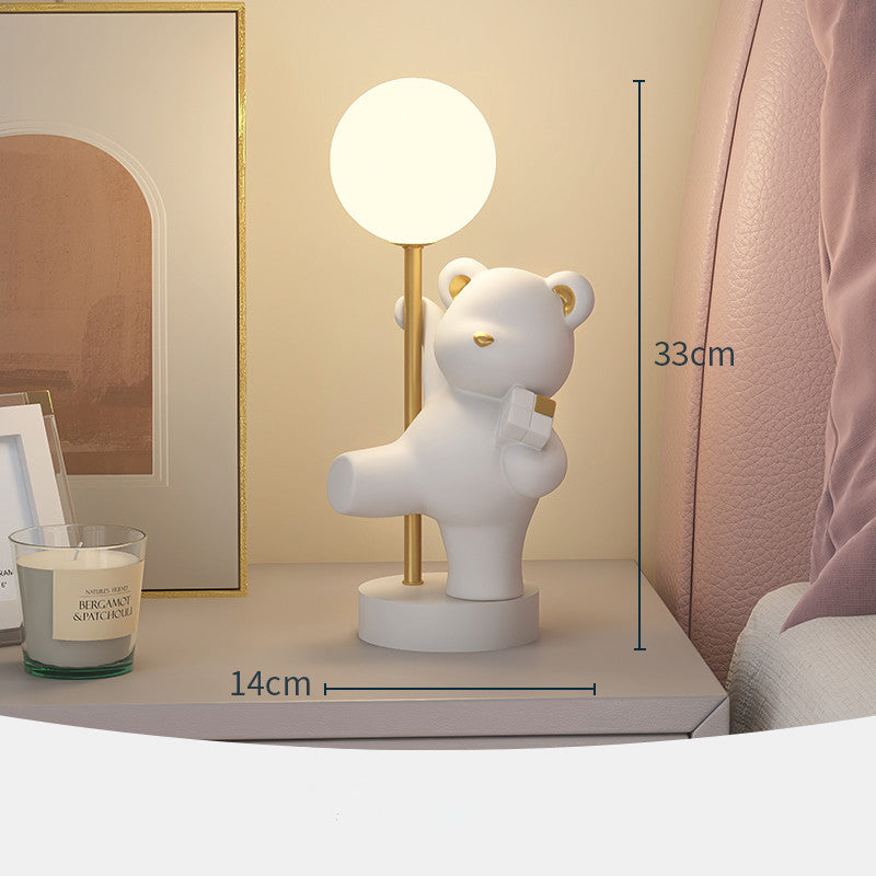 Creative Bear Decoration Bedroom Bedside Table Cute Bedside Lamp