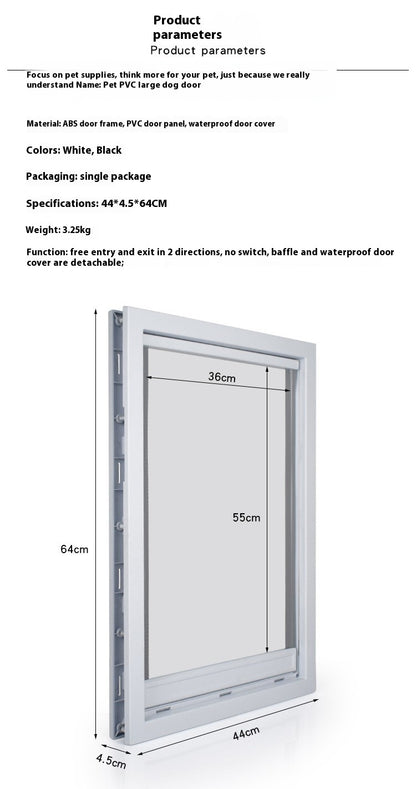 Pet Dog Door Entry And Exit Magnet Positioning