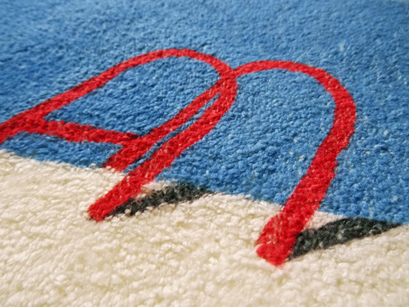 Tapis romantique d'art de mini piscine en forme de coeur