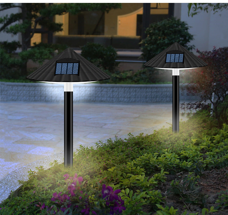 Luces solares para sombrilla de césped, Control de enchufe Solar, lámparas de carretera inteligentes, paisaje de exterior, decoración de jardín, luces de setas