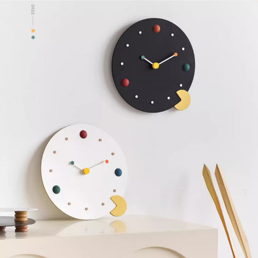 Reloj de pared doméstico simple de moda creativa sin perforaciones