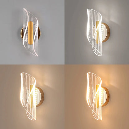 LED wall lamp Luxury Gold Wall lights Parlor Bar Bedside Hanging Light Novelty Rotatable Wall Lamp Bedroom Bedside Indoor Sconce