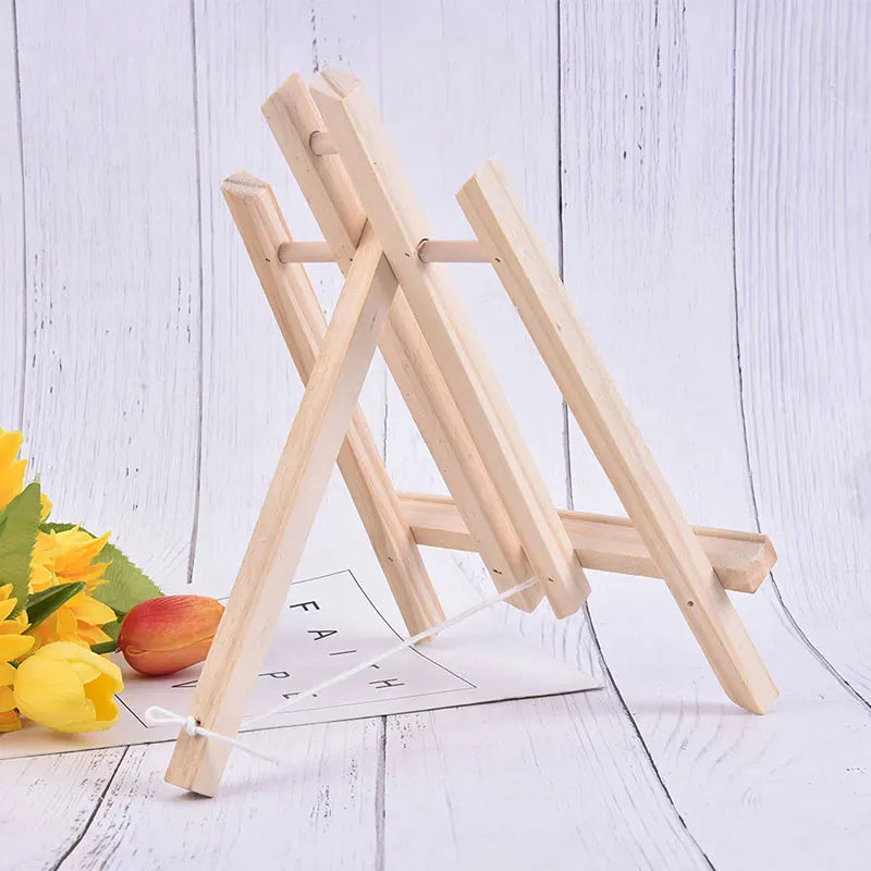 RUOPOTY Beech Wood Table Easel Stand To Painting Craft Wooden Vertical Painting Technique Special Shelf For Art Supplies