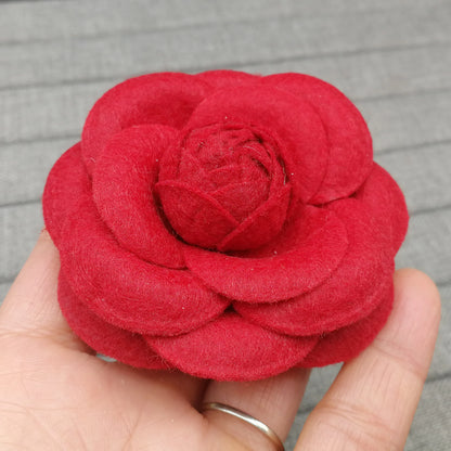 Broches grandes de lujo para mujer, hebilla para bufandas, Pin, tela artística, broche de flores, ropa de moda, accesorios de joyería, regalos para niñas