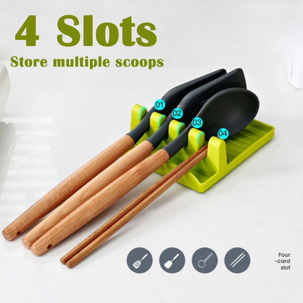 Soportes para cucharas de cocina, accesorios de cocina, tenedor, espátula, estante, suministros de cocina, organizador de almacenamiento, utensilios para comodidad de cocina