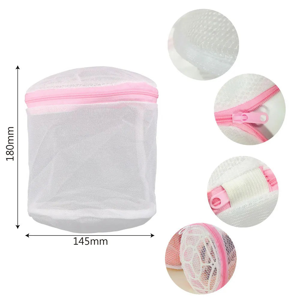 Women Lingerie Bra Underwear Laundry Washing Bags Net Mesh Clothes Sock Washing Organizer Zip Bags Hosiery Saver Bras Protector