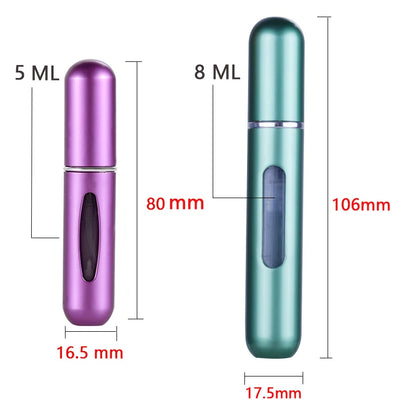 Mini bouteille de parfum rechargeable, bouteille cosmétique Portable, vaporisateur, atomiseur, conteneur de pulvérisation, bouteilles rechargeables de voyage, 5ml 8ml