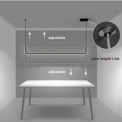 Lámpara de techo LED moderna, mesa regulable, comedor, cocina, lámparas colgantes minimalistas, iluminación para decoración del hogar, luminarias