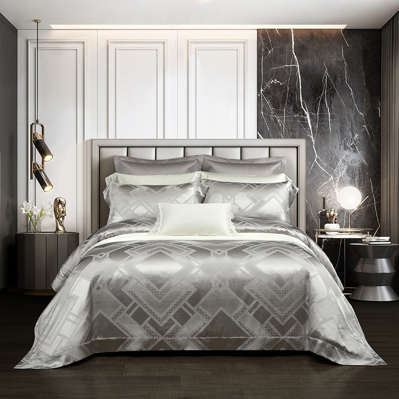 Silk Tencel Jacquard Bedding Four-piece Set