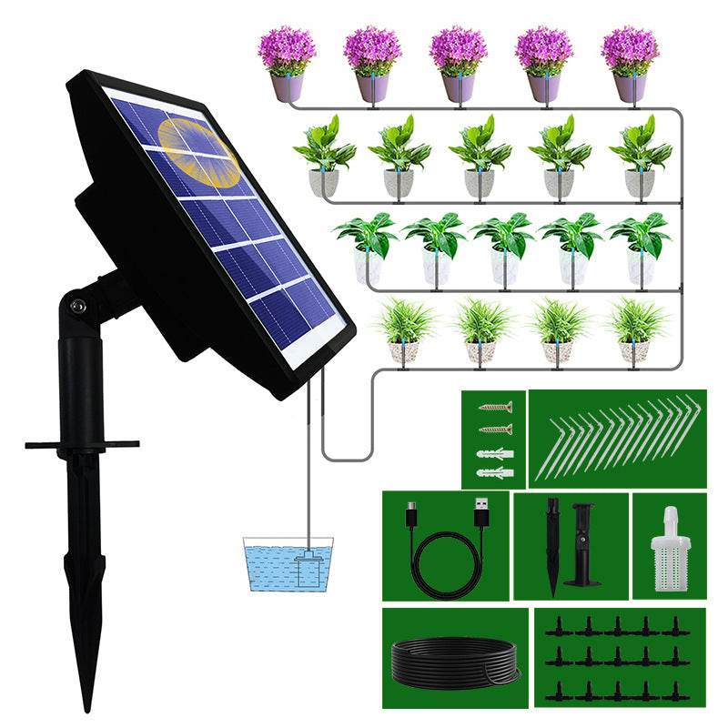 Control inteligente del dispositivo de riego con sincronización automática solar