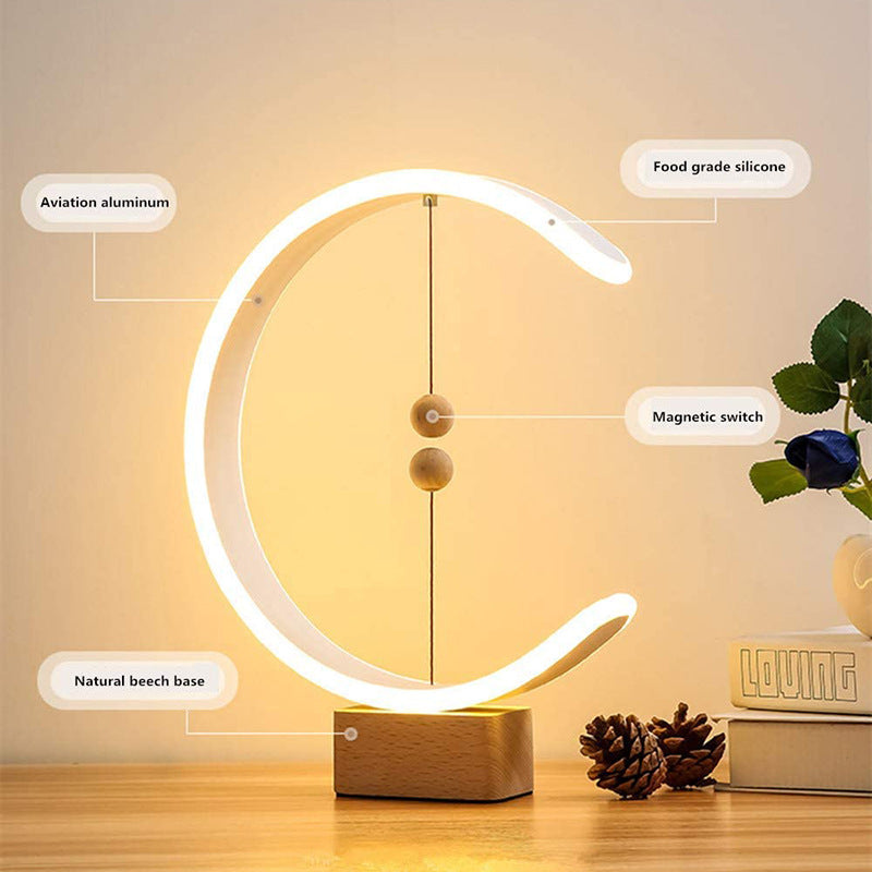 Lampe de table créative avec télécommande intelligente, suspension magnétique