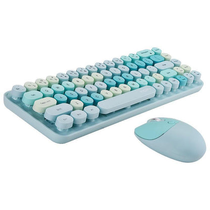 Clavier et souris sans fil Punk, correspondance des couleurs