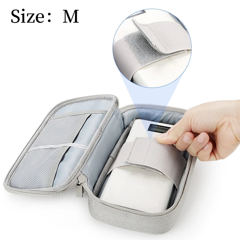 Large Size Travel Organizer Bag Cable Storage Organizers Pouch Carry Case Portable Waterproof Storage Bags for Cable Cord